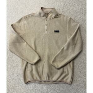 Eddie Bauer Mens Snap Pullover Sweatshirt Small